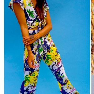 XIx palms pants Hawaiian print